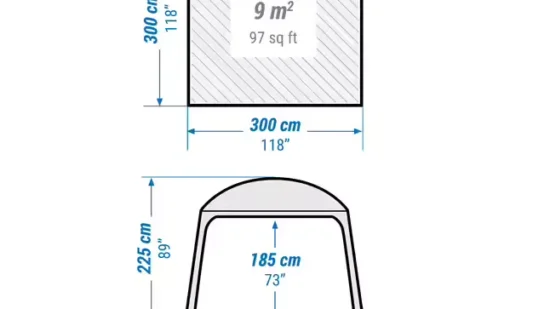 camping-living-room-with-poles-arpenaz-base-fresh-10-person camping-living-room-with-poles-arpenaz-base-fresh-10-person